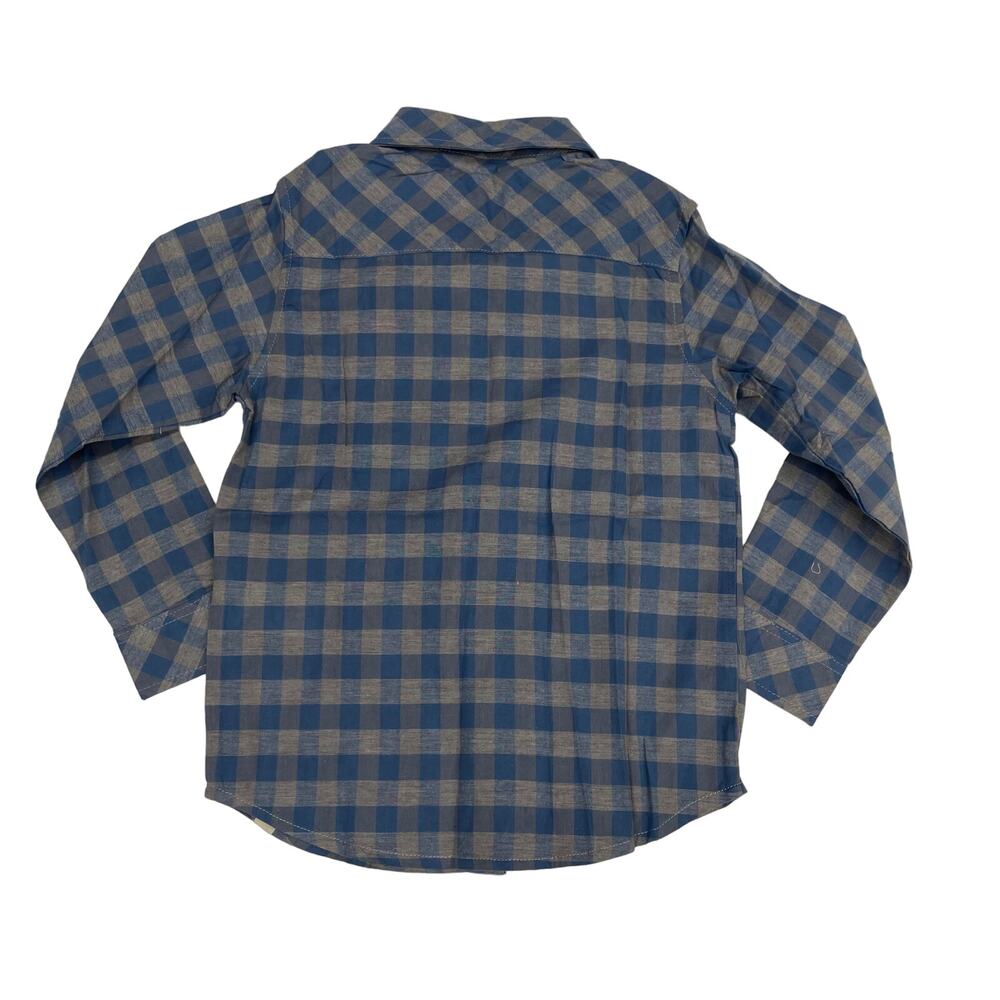 NWT Me & Henry 3/4Y Grey & Blue Atwood Shirt - Picture 2 of 5
